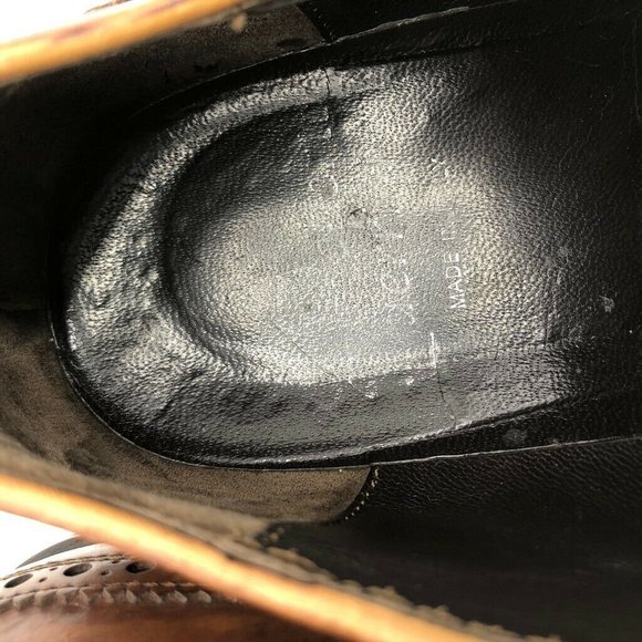 Roberto Guerrini Mens Oxfords Brown Leather 11.5 - Picture 7 of 8